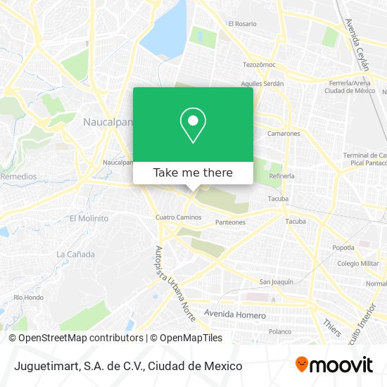 Mapa de Juguetimart, S.A. de C.V.