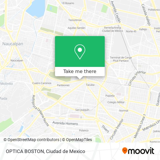 OPTICA BOSTON map