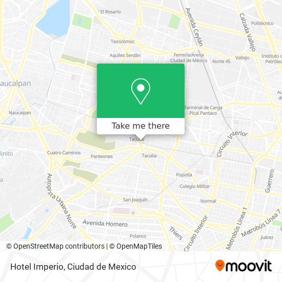 Hotel Imperio map