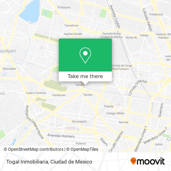 Mapa de Togal Inmobiliaria