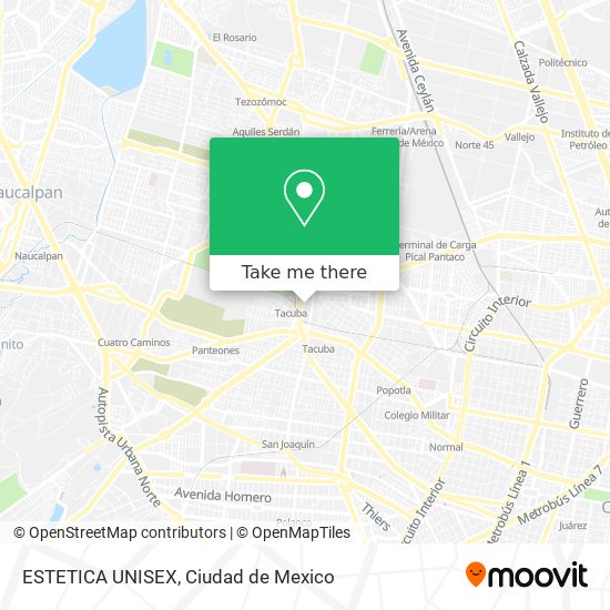 ESTETICA UNISEX map