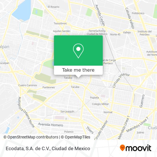 Ecodata, S.A. de C.V. map
