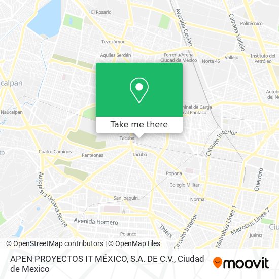 APEN PROYECTOS IT MÉXICO, S.A. DE C.V. map