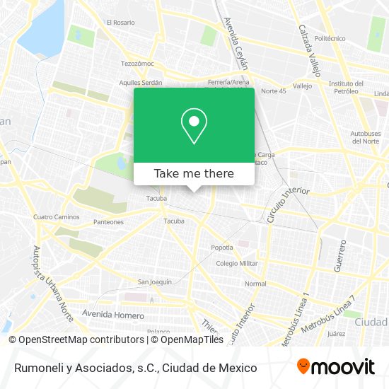 Mapa de Rumoneli y Asociados, s.C.