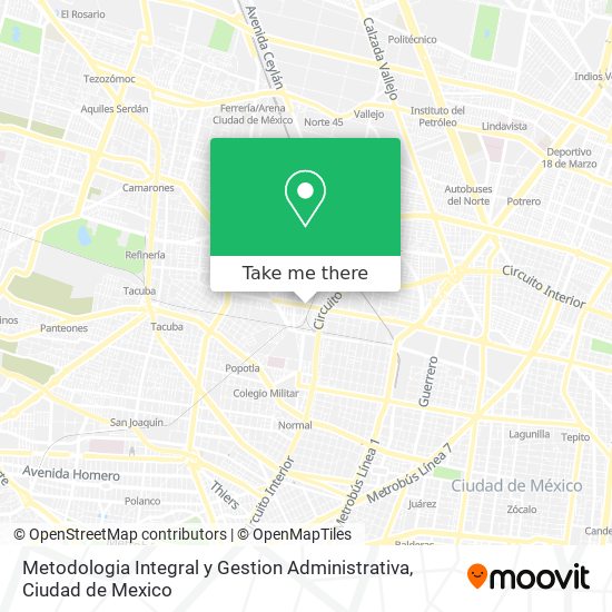 Mapa de Metodologia Integral y Gestion Administrativa