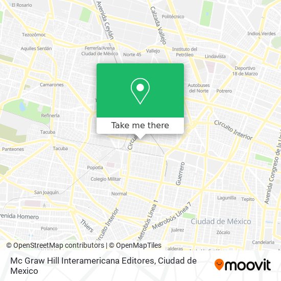 Mc Graw Hill Interamericana Editores map