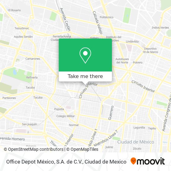 Office Depot México, S.A. de C.V. map