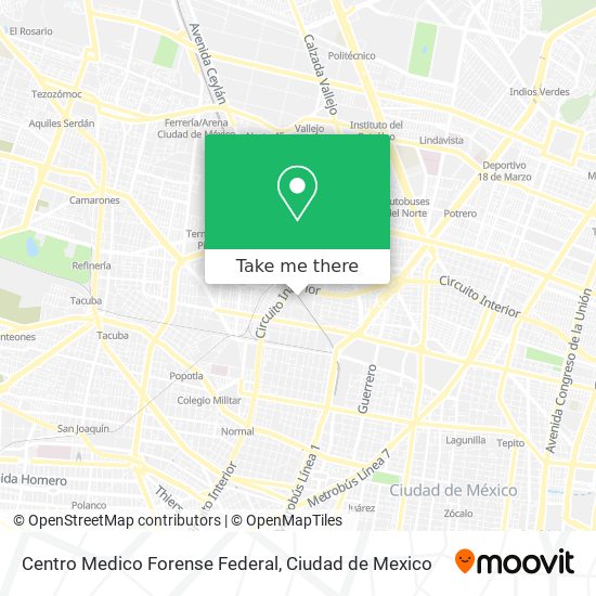 Centro Medico Forense Federal map