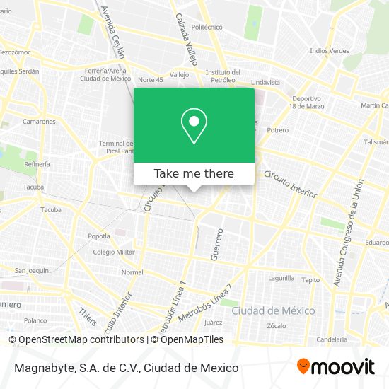 Magnabyte, S.A. de C.V. map