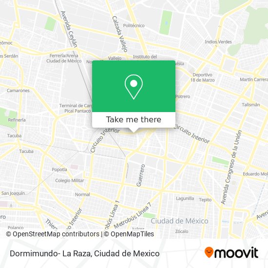 Dormimundo- La Raza map
