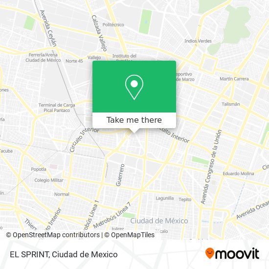 EL SPRINT map