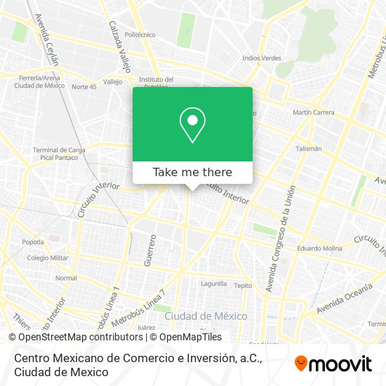 Centro Mexicano de Comercio e Inversión, a.C. map