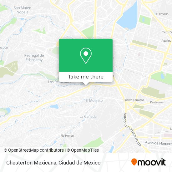 Chesterton Mexicana map