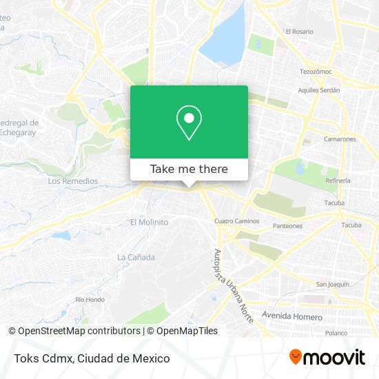 Toks Cdmx map