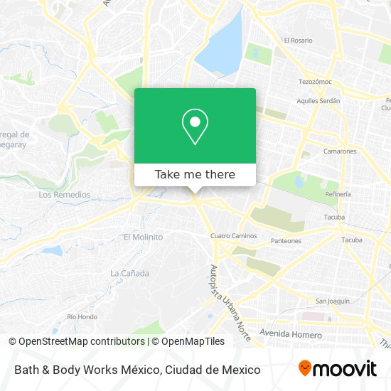 Bath & Body Works México map