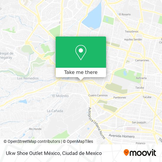 Ukw Shoe Outlet México map