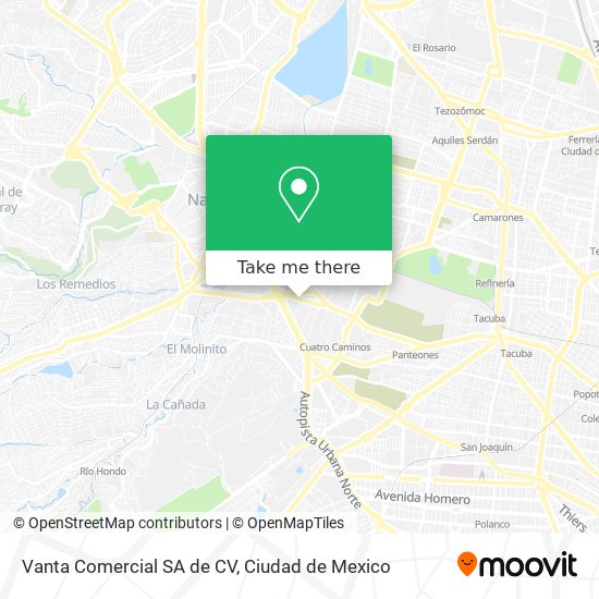 Mapa de Vanta Comercial SA de CV