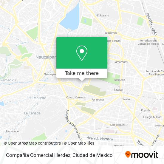 Mapa de Compañia Comercial Herdez