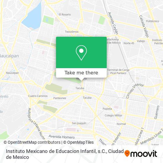 Instituto Mexicano de Educacion Infantil, s.C. map