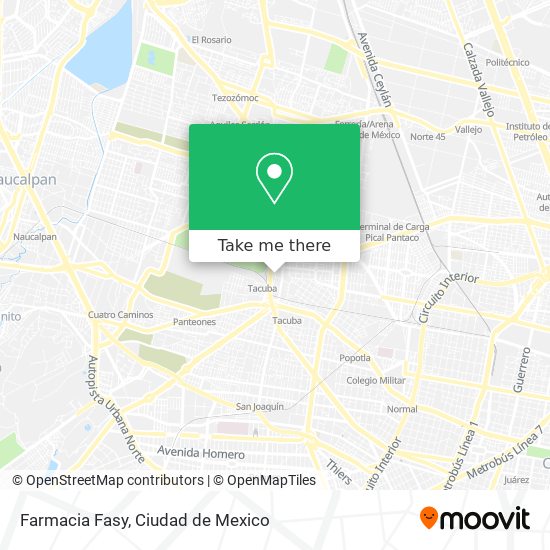 Farmacia Fasy map