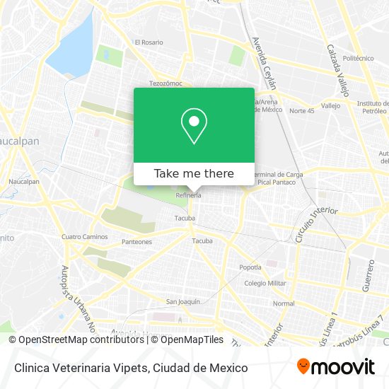 Clinica Veterinaria Vipets map