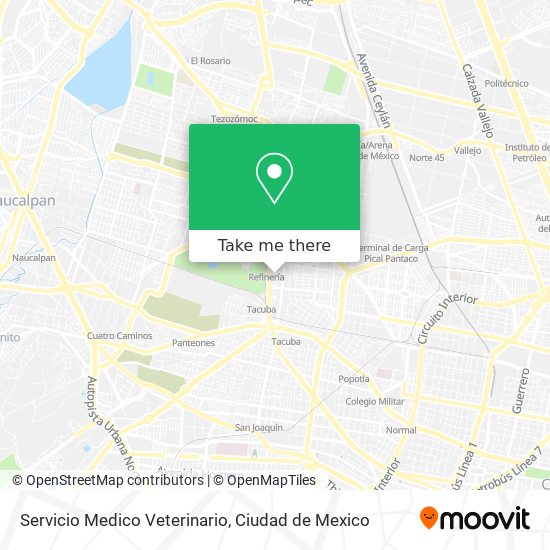 Servicio Medico Veterinario map