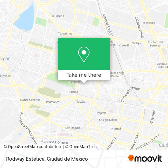 Rodway Estetica map