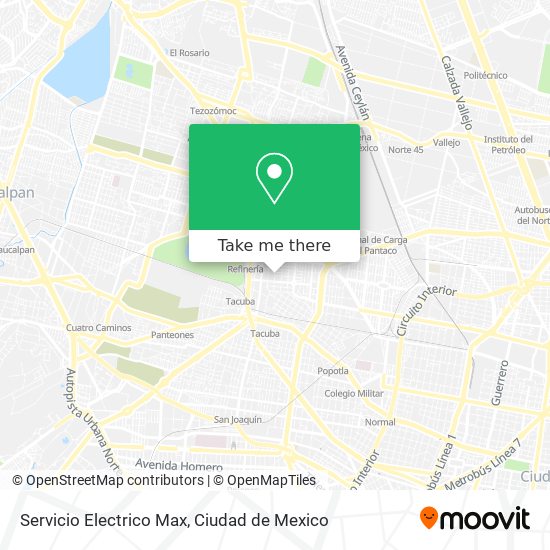 Servicio Electrico Max map
