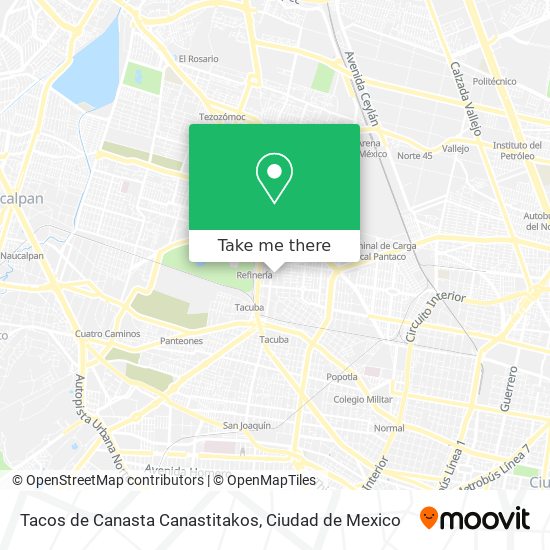 Mapa de Tacos de Canasta Canastitakos