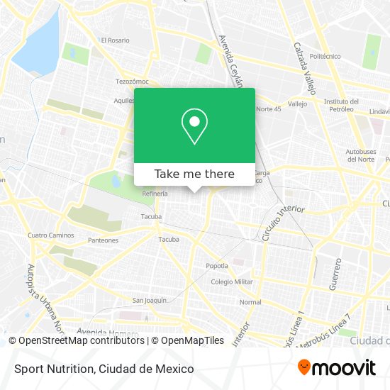 Mapa de Sport Nutrition