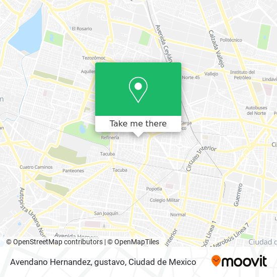 Mapa de Avendano Hernandez, gustavo