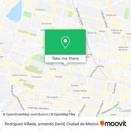 Mapa de Rodríguez Villeda, armando David