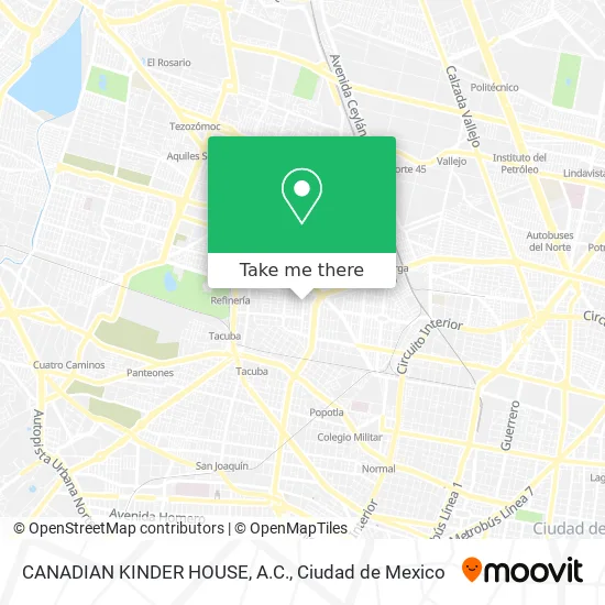 Mapa de CANADIAN KINDER HOUSE, A.C.