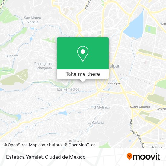 Estetica Yamilet map