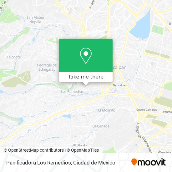 Panificadora Los Remedios map