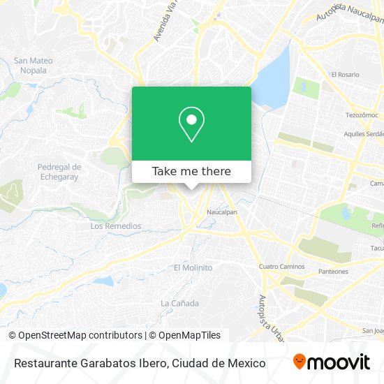 Mapa de Restaurante Garabatos Ibero