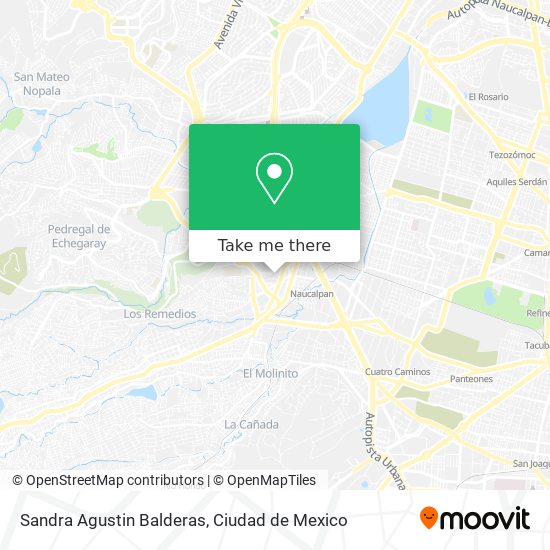 Sandra Agustin Balderas map