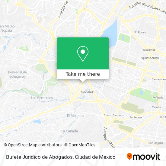 Bufete Juridico de Abogados map