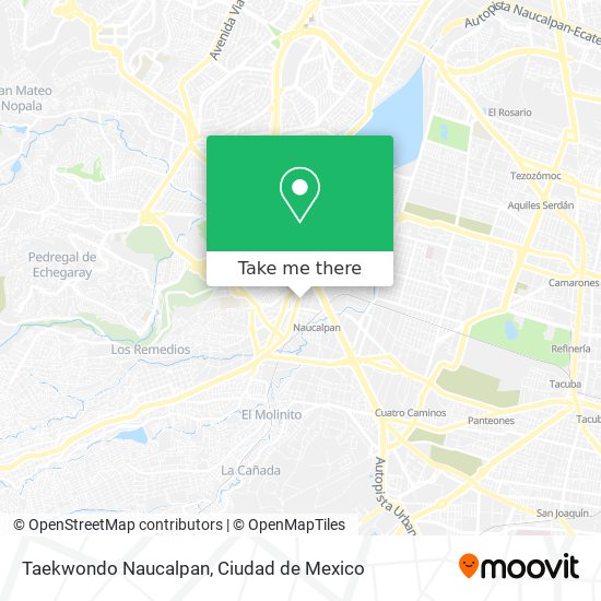 Taekwondo Naucalpan map