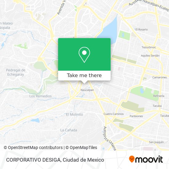 CORPORATIVO DESIGA map