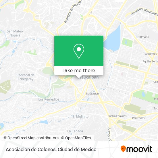 Asociacion de Colonos map