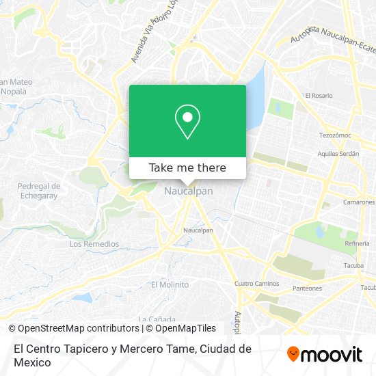 Mapa de El Centro Tapicero y Mercero Tame
