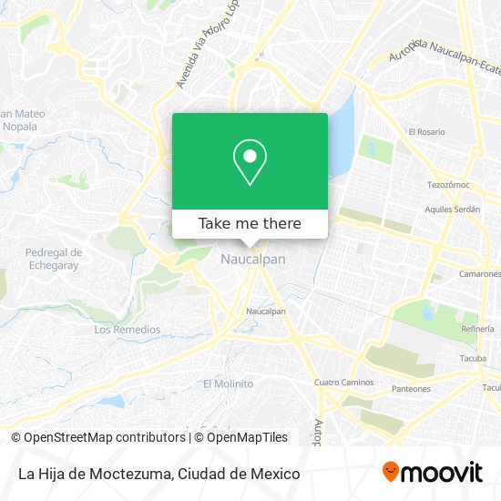 La Hija de Moctezuma map