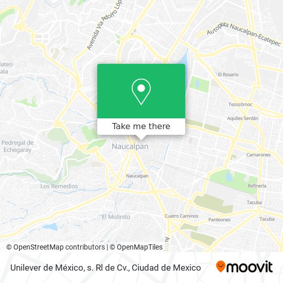 Mapa de Unilever de México, s. Rl de Cv.