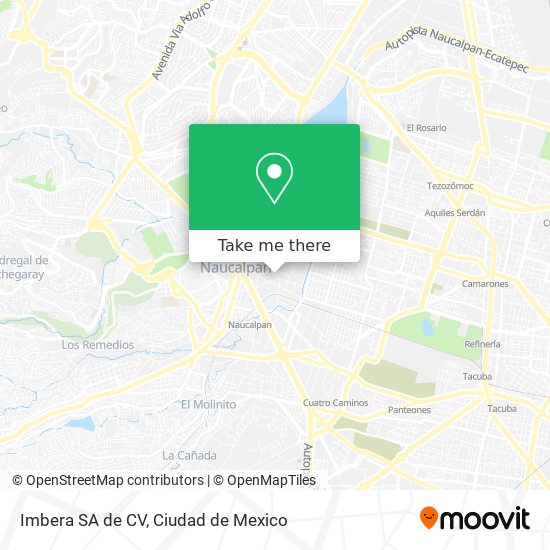 Mapa de Imbera SA de CV