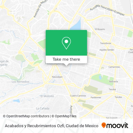 Acabados y Recubrimientos Ozfi map