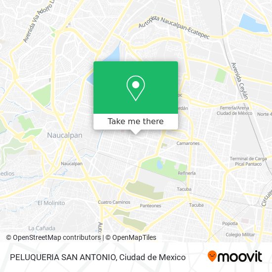 Mapa de PELUQUERIA SAN ANTONIO