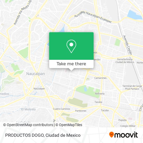 PRODUCTOS DOGO map