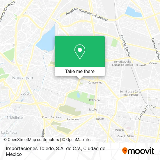 Importaciones Toledo, S.A. de C.V. map