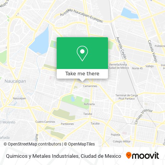 Quimicos y Metales Industriales map